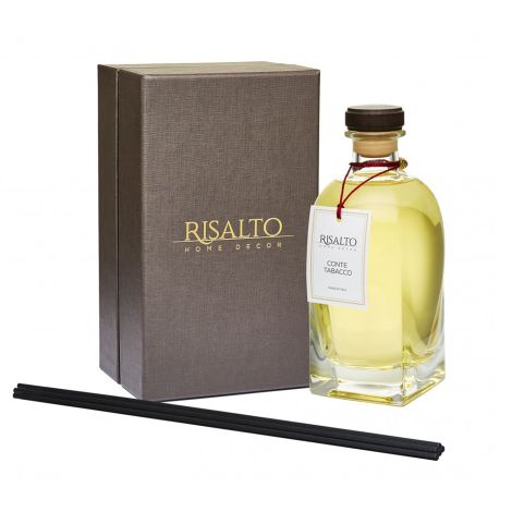 Risalto Platinum collection CONTE TABACCO Диффузор для помещений 700мл в комплекте с набором палочек